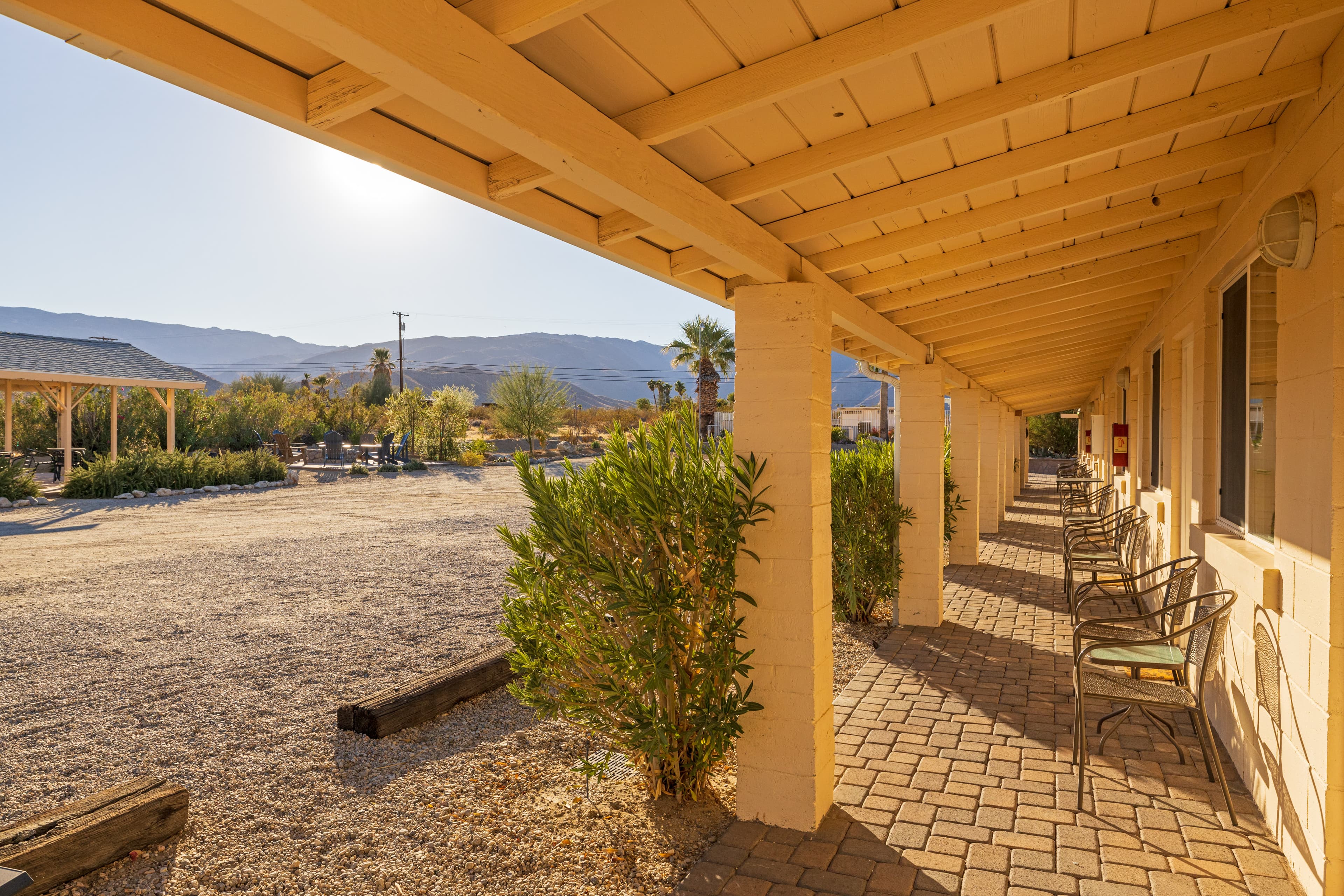 Motel corridor